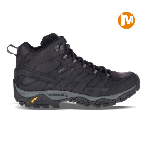 Merrell Moab 2 Prime Mid Waterproof Wanderschuhe Herren Schwarz [DE-UYGWM]